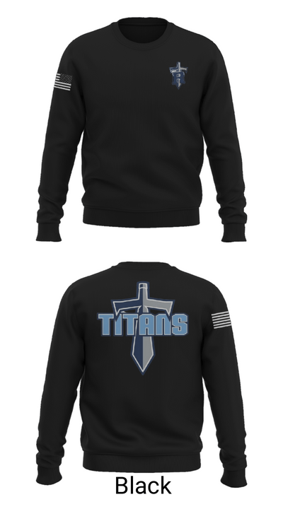 Ridgeland High School Baseball 35303095 Crew Neck Sweatshirt - 9