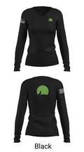 Moondog pub and grub 52756247 Women's Long Sleeve V-neck Shirt -1 35