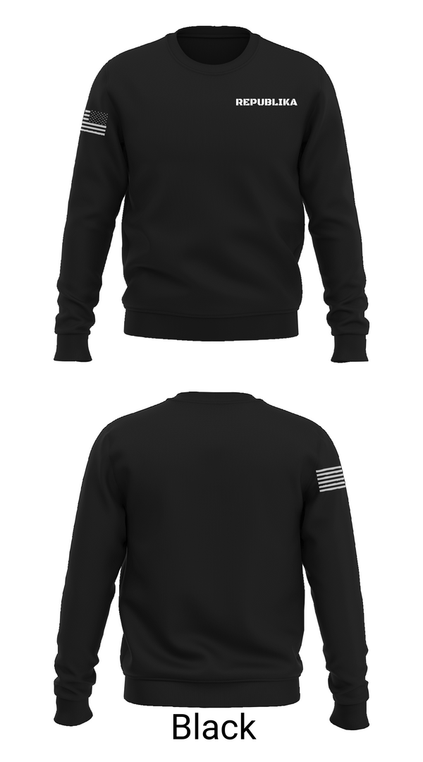 Crew Neck Sweatshirt, REPUBLIKA, Men's Basketball, Teamtime, Team time, sublimation, custom sports apparel, team uniforms, spirit wear, spiritwear, sports uniforms, custom shirts, team store, custom team store, fundraiser sports, apparel fundraiser