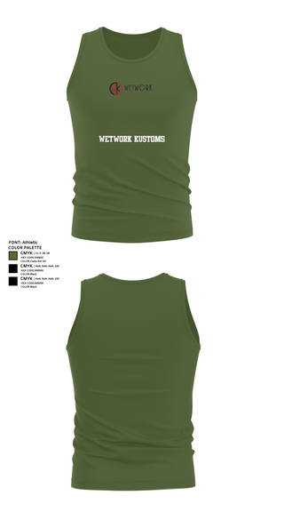 Tank Top, Wetwork Kustoms, , Teamtime, Team time, sublimation, custom sports apparel, team uniforms, spirit wear, spiritwear, sports uniforms, custom shirts, team store, custom team store, fundraiser sports, apparel fundraiser