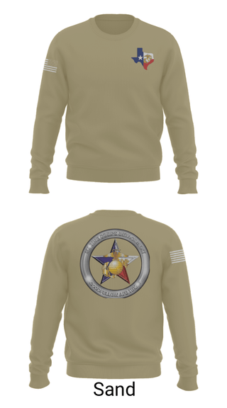 Crew Neck Sweatshirt, Goodfellow AFB MCD, Marines, Teamtime, Team time, sublimation, custom sports apparel, team uniforms, spirit wear, spiritwear, sports uniforms, custom shirts, team store, custom team store, fundraiser sports, apparel fundraiser