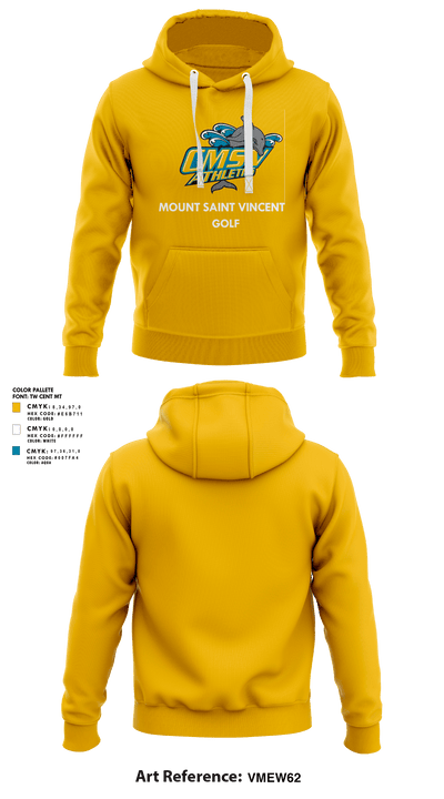 College of Mount Saint Vincent Golf 81896677 Hoodie - 1