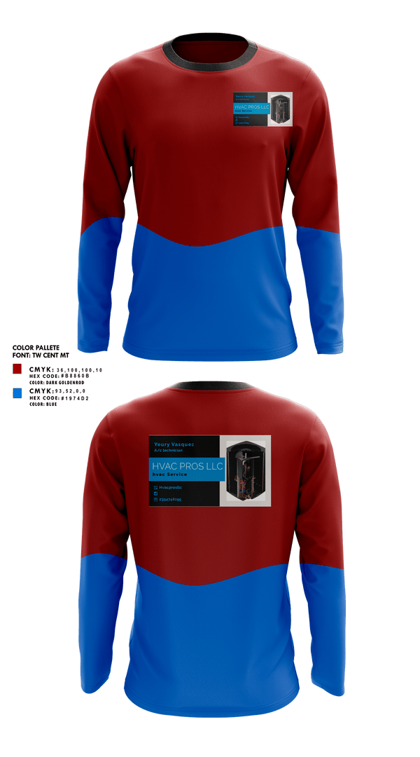 Long Sleeve Performance Shirt, Hvac pros llc, , Teamtime, Team time, sublimation, custom sports apparel, team uniforms, spirit wear, spiritwear, sports uniforms, custom shirts, team store, custom team store, fundraiser sports, apparel fundraiser