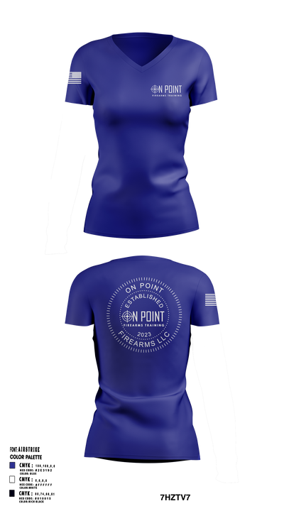 On Point 38210086 Women's Short Sleeve V-neck Shirt - 1