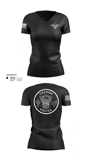 Women's Short Sleeve Vneck Shirt, TPD MOTOR UNIT, Police, Teamtime, Team time, sublimation, custom sports apparel, team uniforms, spirit wear, spiritwear, sports uniforms, custom shirts, team store, custom team store, fundraiser sports, apparel fundraiser