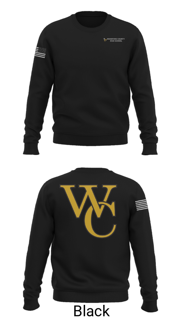 Crew Neck Sweatshirt, Woodford County High School Golf, Golf, Teamtime, Team time, sublimation, custom sports apparel, team uniforms, spirit wear, spiritwear, sports uniforms, custom shirts, team store, custom team store, fundraiser sports, apparel fundraiser