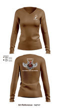 Fox troop 31876072 Women's Long Sleeve V-neck Shirt - 11