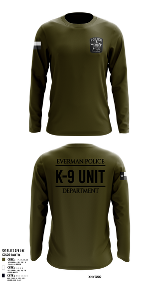 Long Sleeve Performance Shirt, K9-Unit, Police, Teamtime, Team time, sublimation, custom sports apparel, team uniforms, spirit wear, spiritwear, sports uniforms, custom shirts, team store, custom team store, fundraiser sports, apparel fundraiser