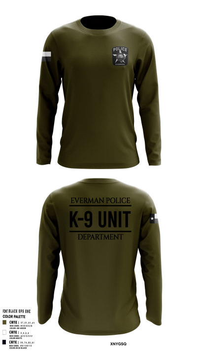 K9-Unit 77212274 Long Sleeve Performance Shirt 3