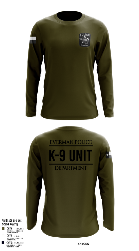 Long Sleeve Performance Shirt, K9-Unit, Police, Teamtime, Team time, sublimation, custom sports apparel, team uniforms, spirit wear, spiritwear, sports uniforms, custom shirts, team store, custom team store, fundraiser sports, apparel fundraiser