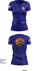 Bird dawgs Women's Short Sleeve V-neck Shirt - 254