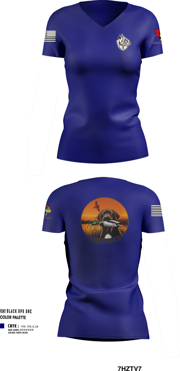 Womens Short Sleeve Vneck Shirt, Bird dawgs, Army, Teamtime, Team time, sublimation, custom sports apparel, team uniforms, spirit wear, spiritwear, sports uniforms, custom shirts, team store, custom team store, fundraiser sports, apparel fundraiser