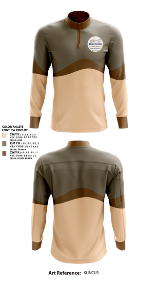 Quarter Zip Jacket, Armstrong Towing & Recovery LLC, , Teamtime, Team time, sublimation, custom sports apparel, team uniforms, spirit wear, spiritwear, sports uniforms, custom shirts, team store, custom team store, fundraiser sports, apparel fundraiser