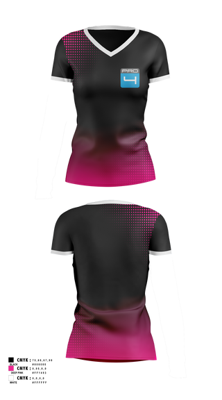 Womens Short Sleeve Vneck Shirt, Pro 4, , Teamtime, Team time, sublimation, custom sports apparel, team uniforms, spirit wear, spiritwear, sports uniforms, custom shirts, team store, custom team store, fundraiser sports, apparel fundraiser