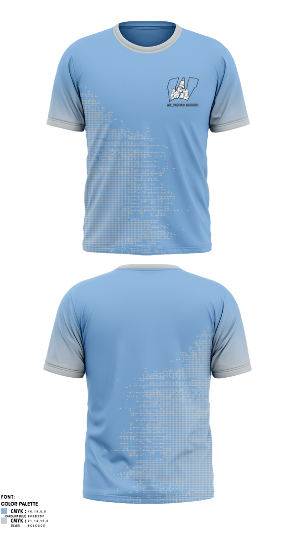 Short Sleeve Performance Shirt, Willowbrook Warriors, Men's Soccer, Teamtime, Team time, sublimation, custom sports apparel, team uniforms, spirit wear, spiritwear, sports uniforms, custom shirts, team store, custom team store, fundraiser sports, apparel fundraiser