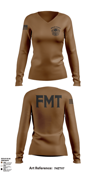 Womens Long Sleeve Vneck Shirt, 59 CECA, , Teamtime, Team time, sublimation, custom sports apparel, team uniforms, spirit wear, spiritwear, sports uniforms, custom shirts, team store, custom team store, fundraiser sports, apparel fundraiser