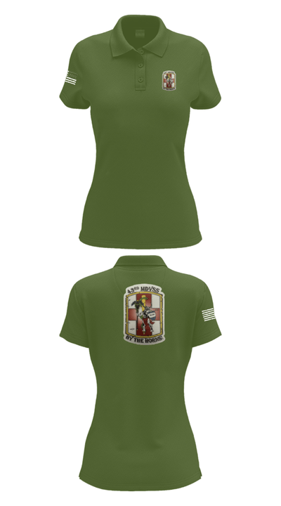 43rd Medical Detachment 2216181 Women's Short Sleeve Performance Polo  - 55
