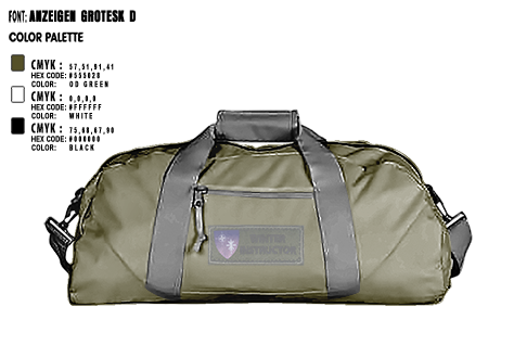 Duffle Bag, NATO Winter Instructor Course, , Teamtime, Team time, sublimation, custom sports apparel, team uniforms, spirit wear, spiritwear, sports uniforms, custom shirts, team store, custom team store, fundraiser sports, apparel fundraiser