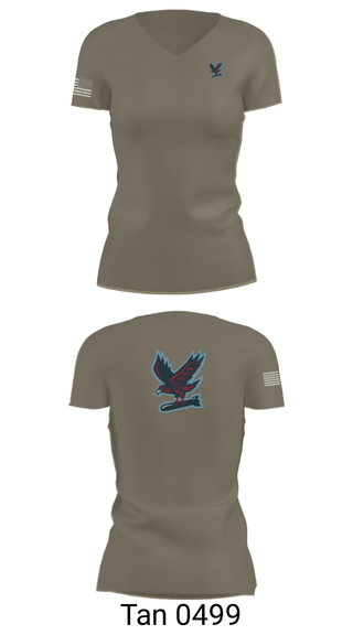 Women's Short Sleeve Vneck Shirt, Hawksquad, Air Force, Teamtime, Team time, sublimation, custom sports apparel, team uniforms, spirit wear, spiritwear, sports uniforms, custom shirts, team store, custom team store, fundraiser sports, apparel fundraiser