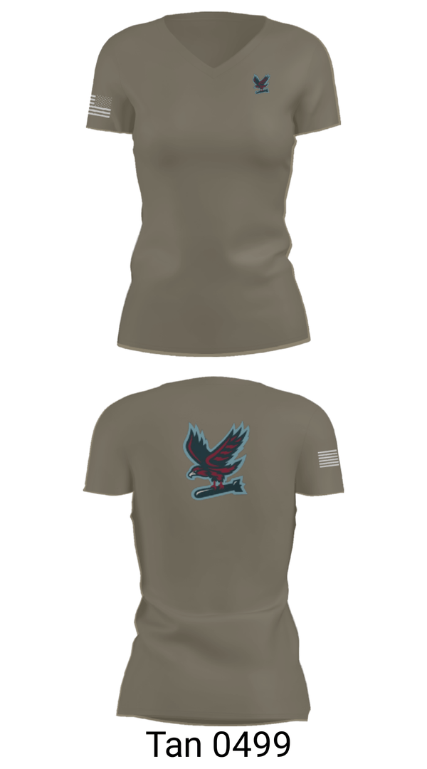 Women's Short Sleeve Vneck Shirt, Hawksquad, Air Force, Teamtime, Team time, sublimation, custom sports apparel, team uniforms, spirit wear, spiritwear, sports uniforms, custom shirts, team store, custom team store, fundraiser sports, apparel fundraiser