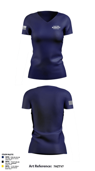 Womens Short Sleeve Vneck Shirt, Guam High NJROTC Drill Team, , Teamtime, Team time, sublimation, custom sports apparel, team uniforms, spirit wear, spiritwear, sports uniforms, custom shirts, team store, custom team store, fundraiser sports, apparel fundraiser