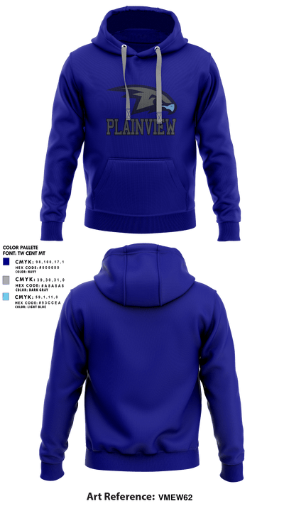 Plainview Hawks 8354559 Hoodie - 1