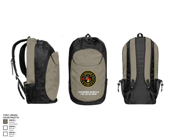 Gear Bag, Ravenswood Volunteer Fire Department, , Teamtime, Team time, sublimation, custom sports apparel, team uniforms, spirit wear, spiritwear, sports uniforms, custom shirts, team store, custom team store, fundraiser sports, apparel fundraiser