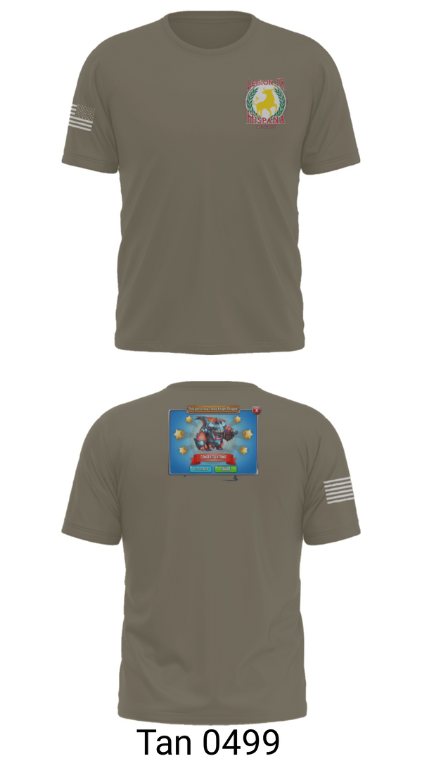 Old School Cotton Feel Shirt, Legion IX, Army, Teamtime, Team time, sublimation, custom sports apparel, team uniforms, spirit wear, spiritwear, sports uniforms, custom shirts, team store, custom team store, fundraiser sports, apparel fundraiser