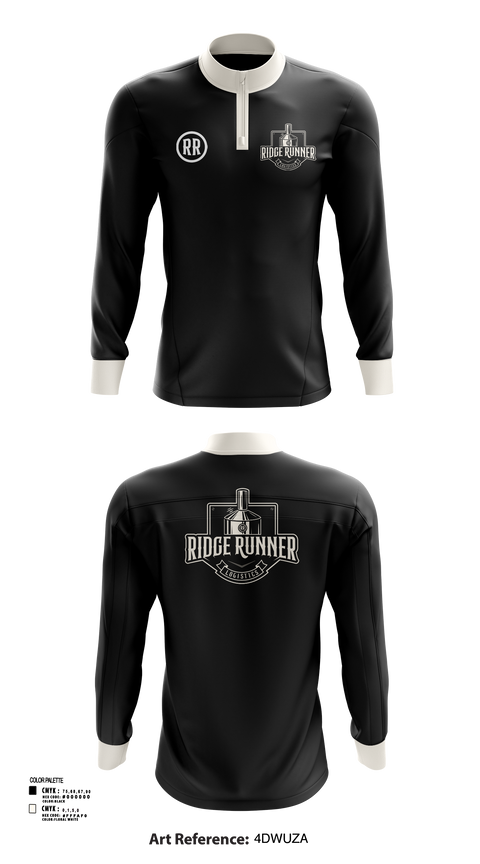 Quarter Zip Jacket, RidgeRunner Logistics, , Teamtime, Team time, sublimation, custom sports apparel, team uniforms, spirit wear, spiritwear, sports uniforms, custom shirts, team store, custom team store, fundraiser sports, apparel fundraiser