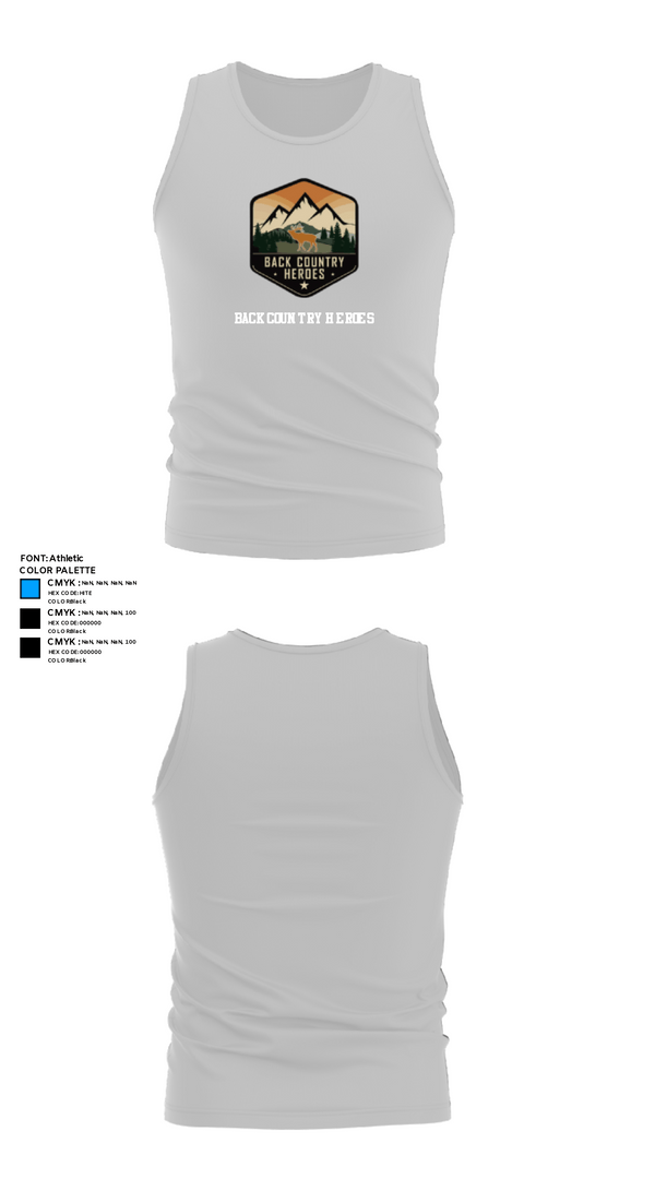 Tank Top, BackCountry Heroes, , Teamtime, Team time, sublimation, custom sports apparel, team uniforms, spirit wear, spiritwear, sports uniforms, custom shirts, team store, custom team store, fundraiser sports, apparel fundraiser