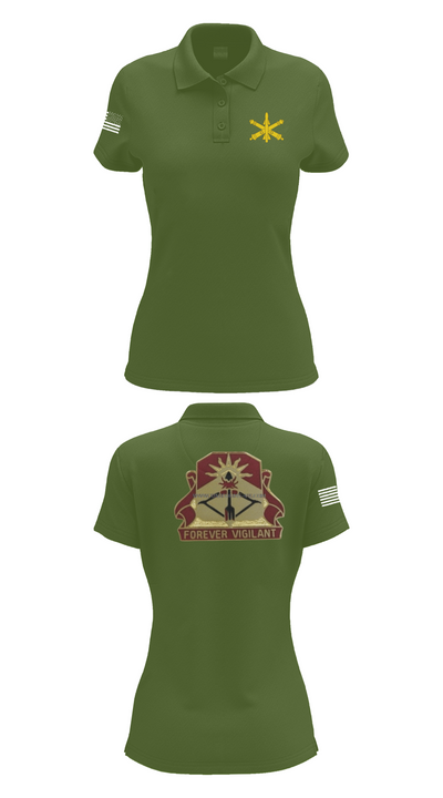 BTRY-B 1/188th 96332158 Women's Short Sleeve Performance Polo  - 52