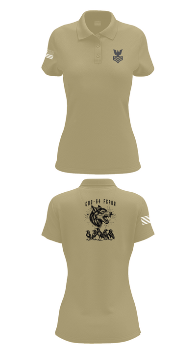CDA 64 12212221 Women's Short Sleeve Performance Polo  - 90