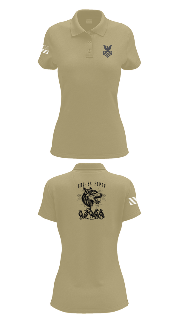 Womens Short Sleeve Performance Polo, CDA 64, Navy, Teamtime, Team time, sublimation, custom sports apparel, team uniforms, spirit wear, spiritwear, sports uniforms, custom shirts, team store, custom team store, fundraiser sports, apparel fundraiser