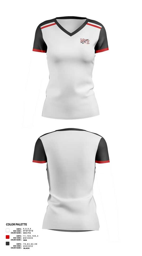 Womens Short Sleeve Vneck Shirt, Mount Zion Junior High School Basketball, Women's Basketball, Teamtime, Team time, sublimation, custom sports apparel, team uniforms, spirit wear, spiritwear, sports uniforms, custom shirts, team store, custom team store, fundraiser sports, apparel fundraiser