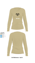 3rd squad 34801732 Women's Long Sleeve V-neck Shirt - 82