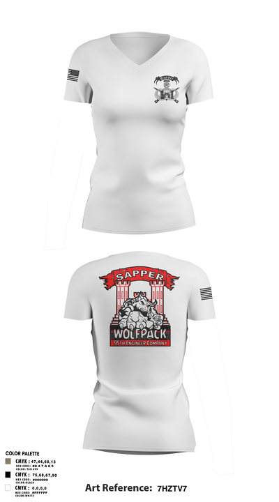 undefined Women's Short Sleeve V-neck Shirt - 2