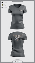 Livingston Police Emergency Service Unit 52189708 Women's Short Sleeve V-neck Shirt - 3