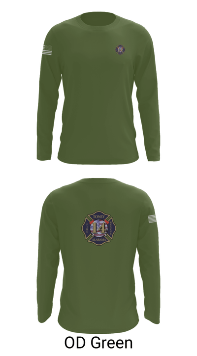 Tony Volunteer Fire Department 50569344 Long Sleeve Performance Shirt - 46