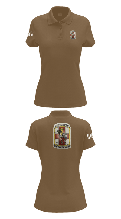 43rd Medical Detachment 2216181 Women's Short Sleeve Performance Polo  - 15