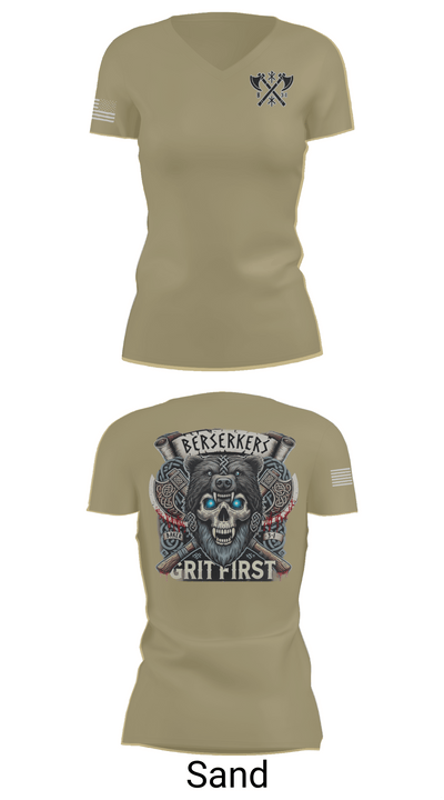 Baker 3-509th 3rd Plt 1st squad 60073036 Women's Short Sleeve V-neck Shirt - 88