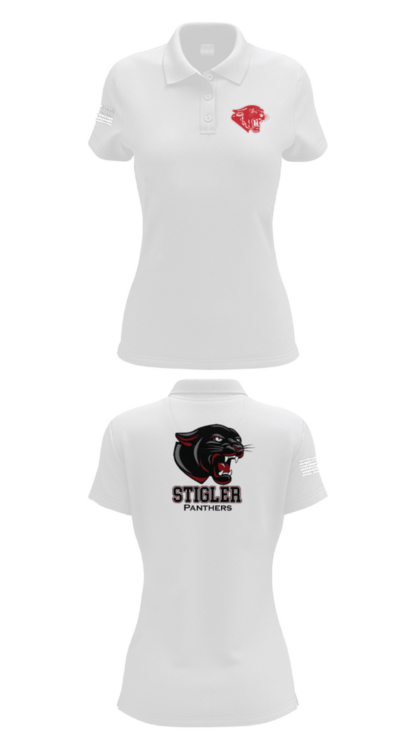 Womens Short Sleeve Performance Polo, Stigler Middle School Cheer, Cheer, Teamtime, Team time, sublimation, custom sports apparel, team uniforms, spirit wear, spiritwear, sports uniforms, custom shirts, team store, custom team store, fundraiser sports, apparel fundraiser