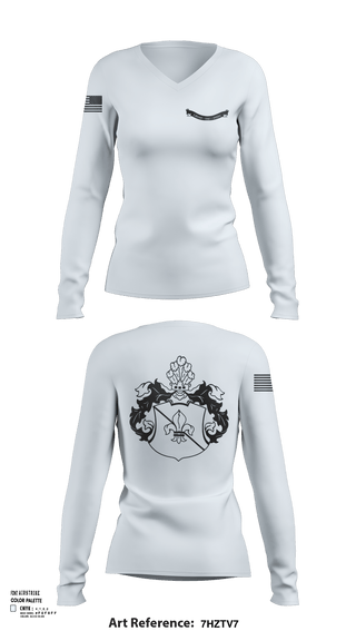Womens Long Sleeve Vneck Shirt, NA, Army, Teamtime, Team time, sublimation, custom sports apparel, team uniforms, spirit wear, spiritwear, sports uniforms, custom shirts, team store, custom team store, fundraiser sports, apparel fundraiser