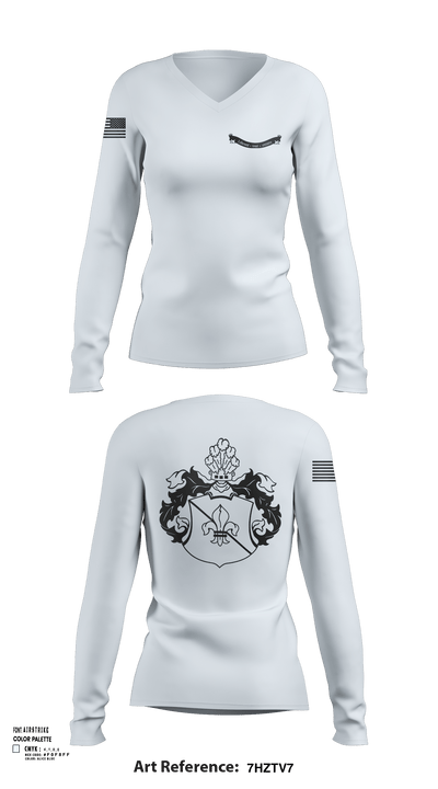 NA 10904761 Women's Long Sleeve V-neck Shirt - 133
