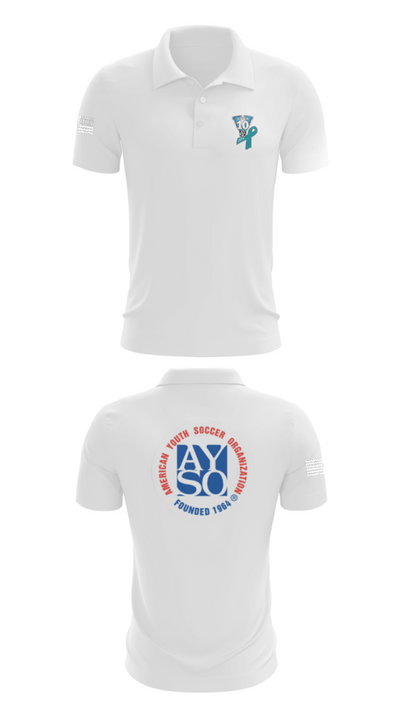 AYSO AREA 10V 37411197 Short Sleeve Performance Polo - 9