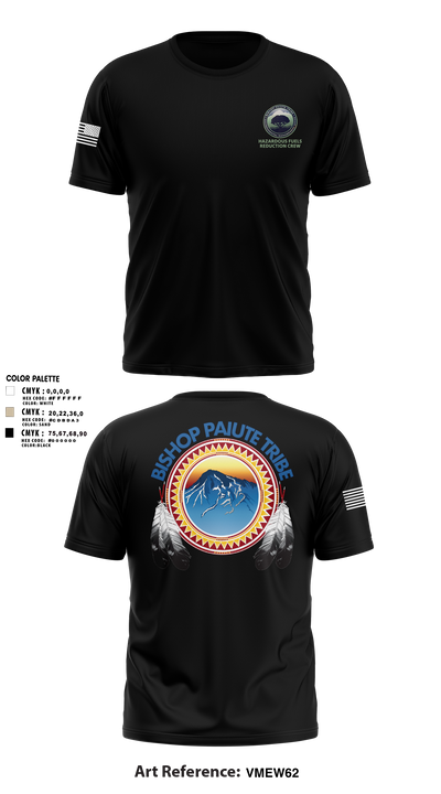 Bishop Paiute EMO/ Hazardous Fiels Reduction 49408789 Short Sleeve Performance Shirt - 9