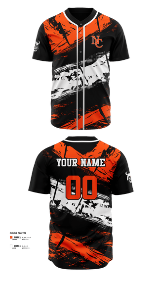 Full Button Baseball Jersey, North Canton Hoover Vikings, Baseball, Teamtime, Team time, sublimation, custom sports apparel, team uniforms, spirit wear, spiritwear, sports uniforms, custom shirts, team store, custom team store, fundraiser sports, apparel fundraiser