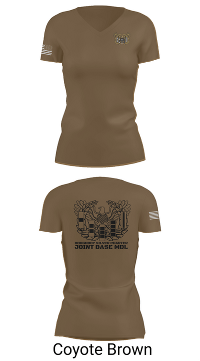 Doughboy Silver Chapter 49538479 Women's Short Sleeve V-neck Shirt - 8