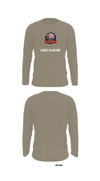 Long Sleeve Performance Shirt, AIMD IWAKUNI, Navy, Teamtime, Team time, sublimation, custom sports apparel, team uniforms, spirit wear, spiritwear, sports uniforms, custom shirts, team store, custom team store, fundraiser sports, apparel fundraiser