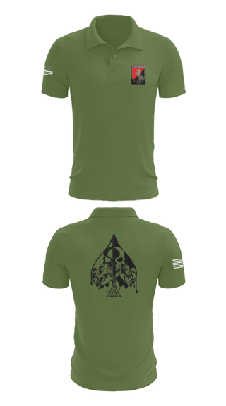 Short Sleeve Performance Polo, Dealer Company, 1/11 ACR, Army, Teamtime, Team time, sublimation, custom sports apparel, team uniforms, spirit wear, spiritwear, sports uniforms, custom shirts, team store, custom team store, fundraiser sports, apparel fundraiser