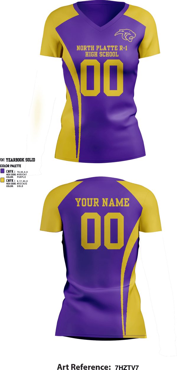 Womens Short Sleeve Vneck Shirt, North Platte R-1 High School Volleyball, Women's Volleyball, Teamtime, Team time, sublimation, custom sports apparel, team uniforms, spirit wear, spiritwear, sports uniforms, custom shirts, team store, custom team store, fundraiser sports, apparel fundraiser